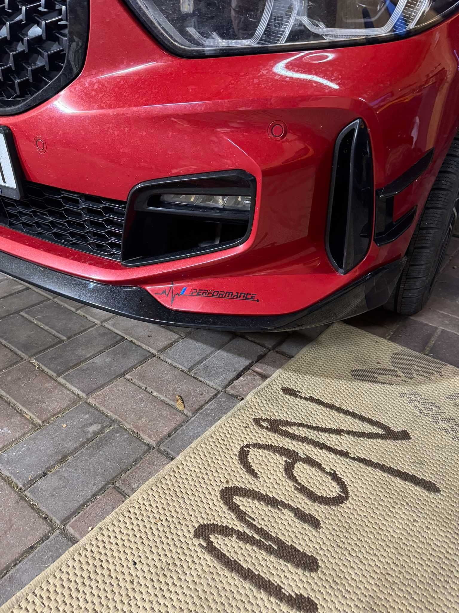 Dokładka Zderzaka Splitter MP BMW F40 Czarny Połysk / Carbon
