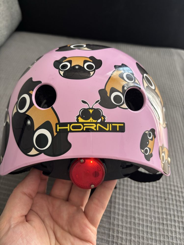 Kask HORNIT Pug Różowy dla Dzieci (rozmiar S)