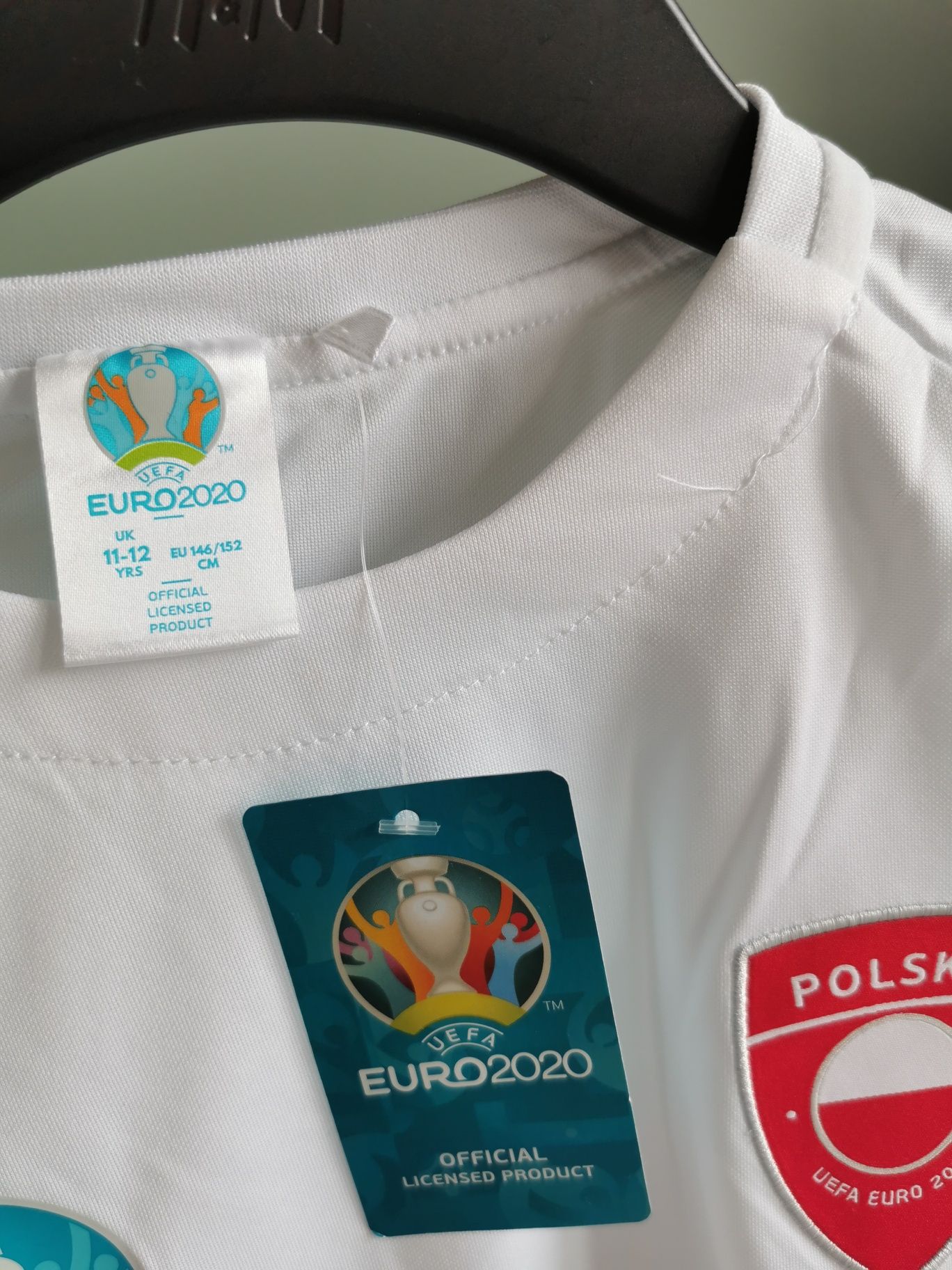 UEFA /Polska /bluzka piłkarska /kibic /t shirt do pilki nożnej/146/152