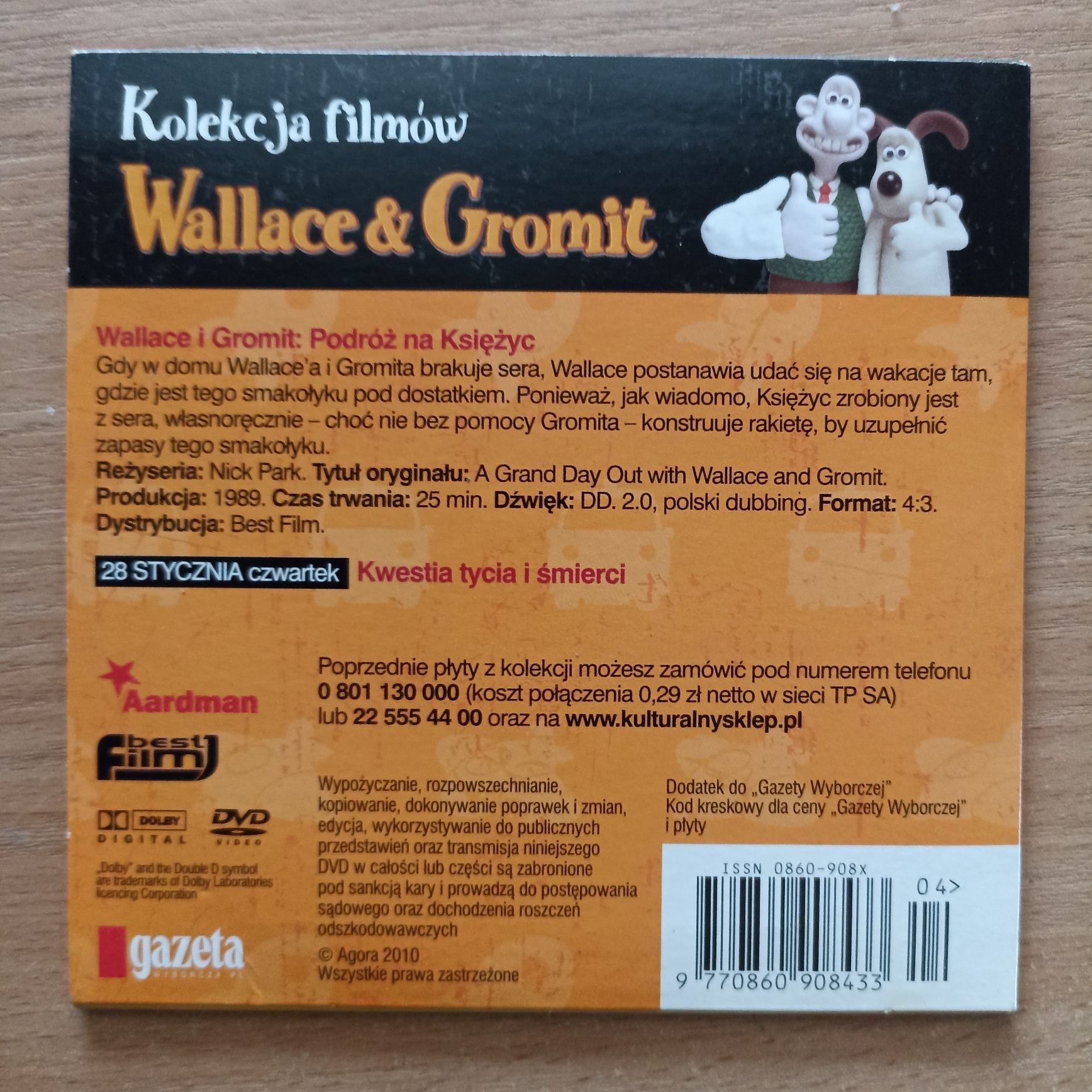 Wallace i Gromit Podróż na księżyc dvd