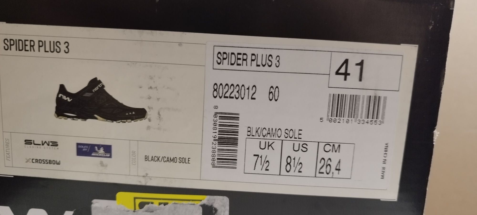 Nowe buty na rower MTB Nothwave Spider Plus 3 rozmiar 41 (26,4cm) BOA