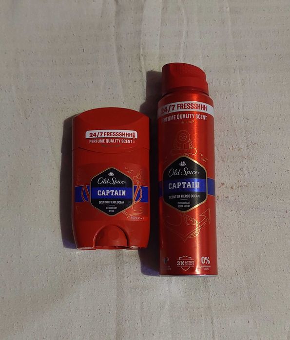 Zestaw Old Spice Capitan - dezodorant w sztyfcie i sprayu