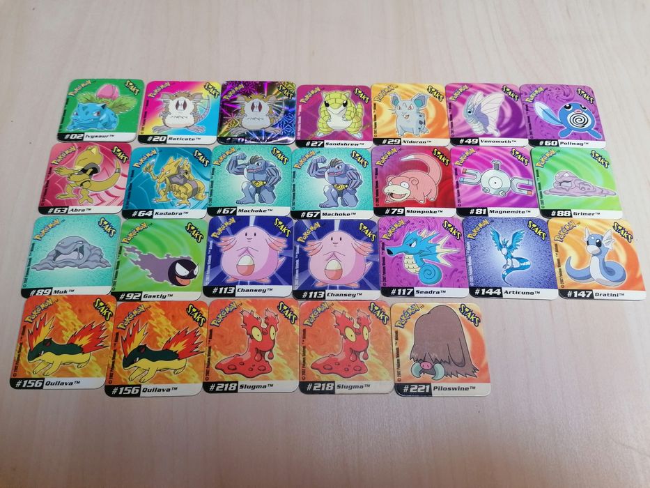 Staks pokemon 1a coleção