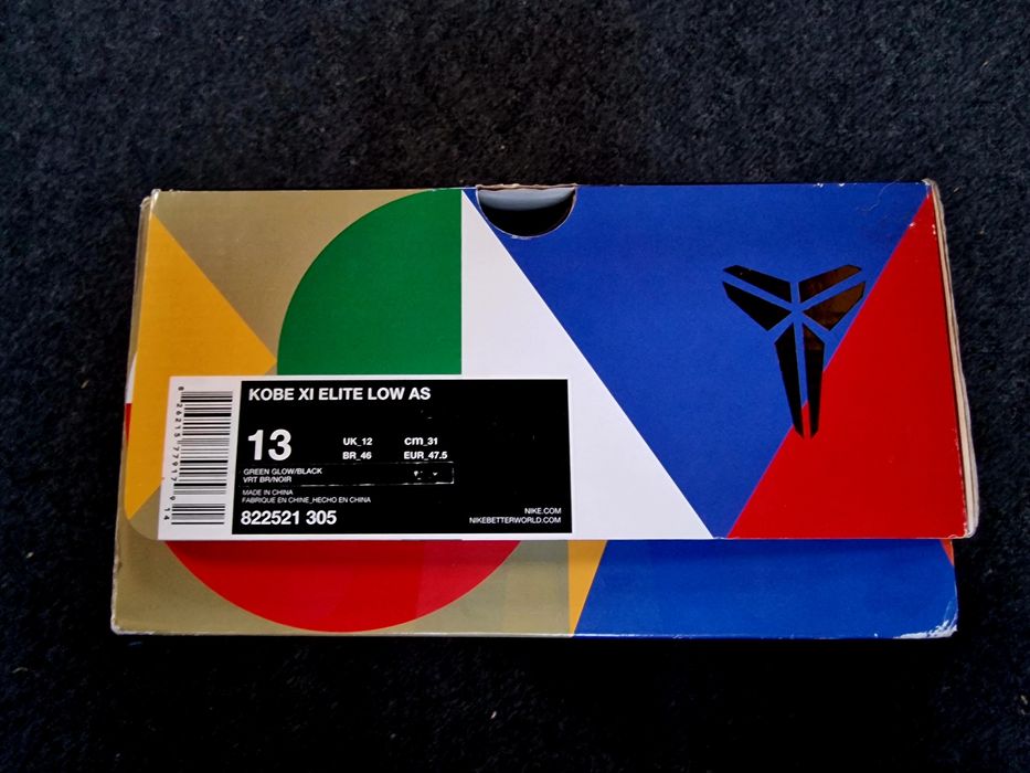 Oryginalne Pudełko Nike Kobe 11 XI Elite Low / Masterpiece Style!