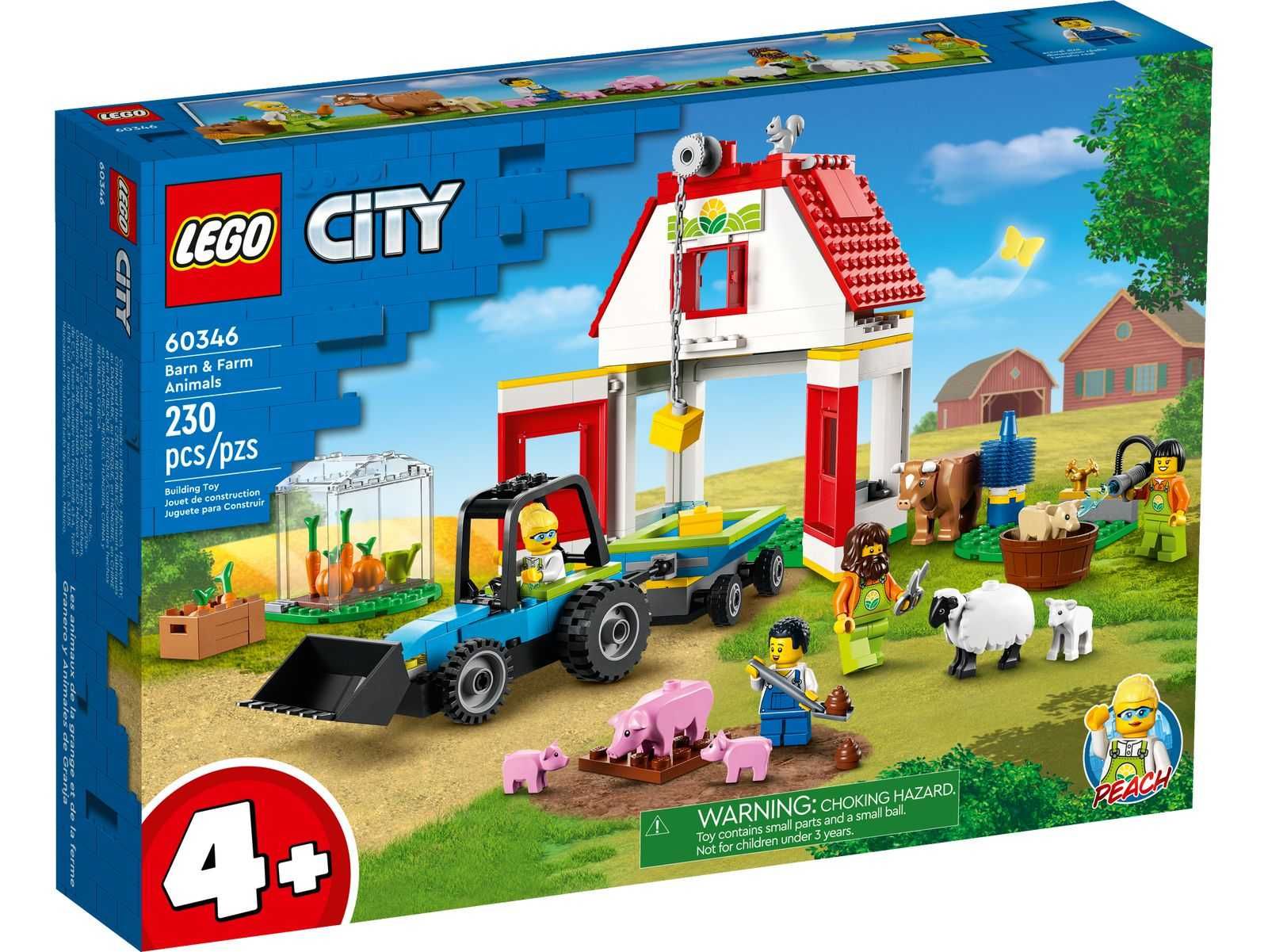 Nowe LEGO 60346 City - Stodoła i zwierzęta gospodarskie