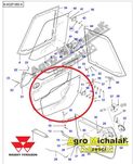 Szyba drzwi dolne Bobcat T2555, T2556, T40170, T3571, T3093, T3071,