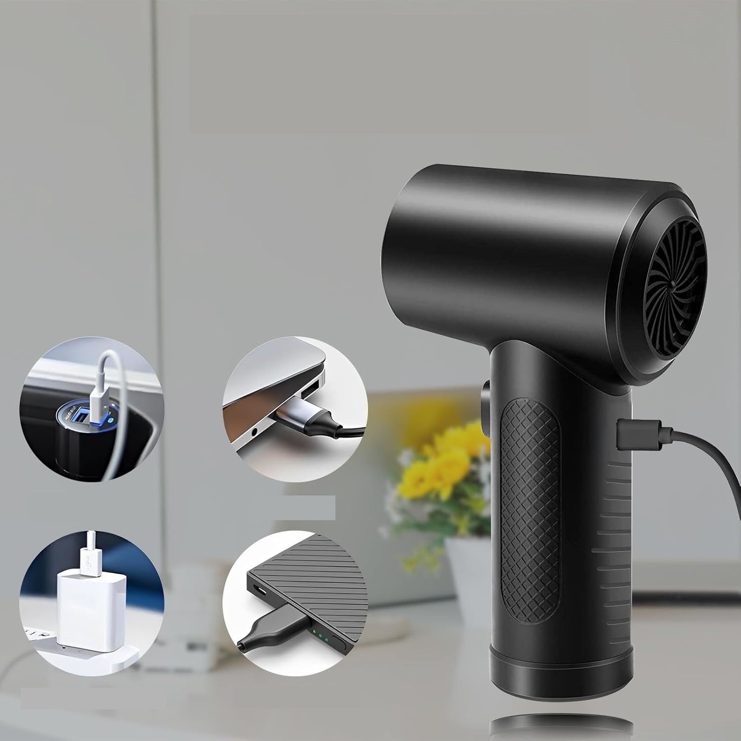 Mocna Dmuchawa Odkurzacz Sprężone Powietrze do KURZU Air Duster USB-C