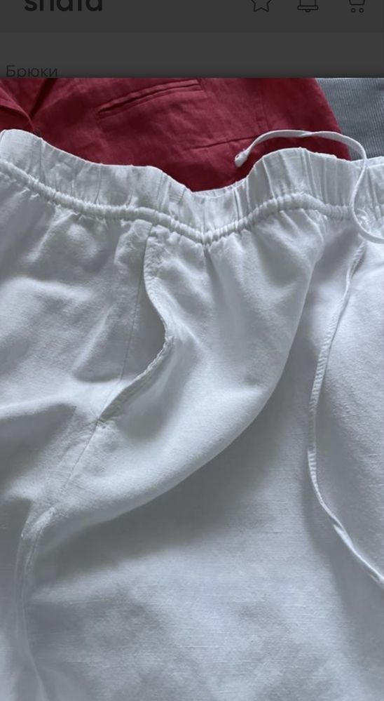 Шикарні льняні брюки H&M Cos преміум колекція р,.Л