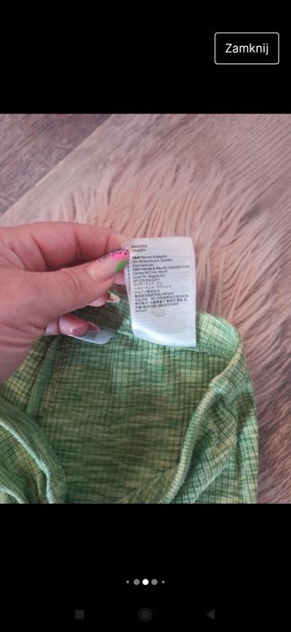 H&M prążkowane dzwony materiałowe XXS