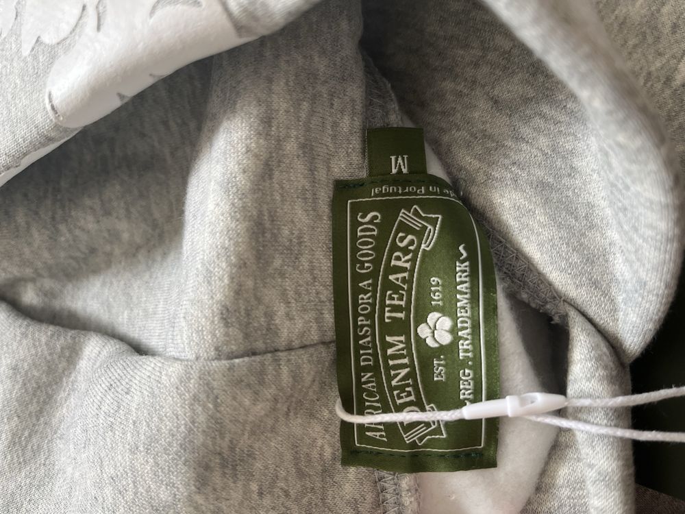 Hoodie Cinzento Denim Tears