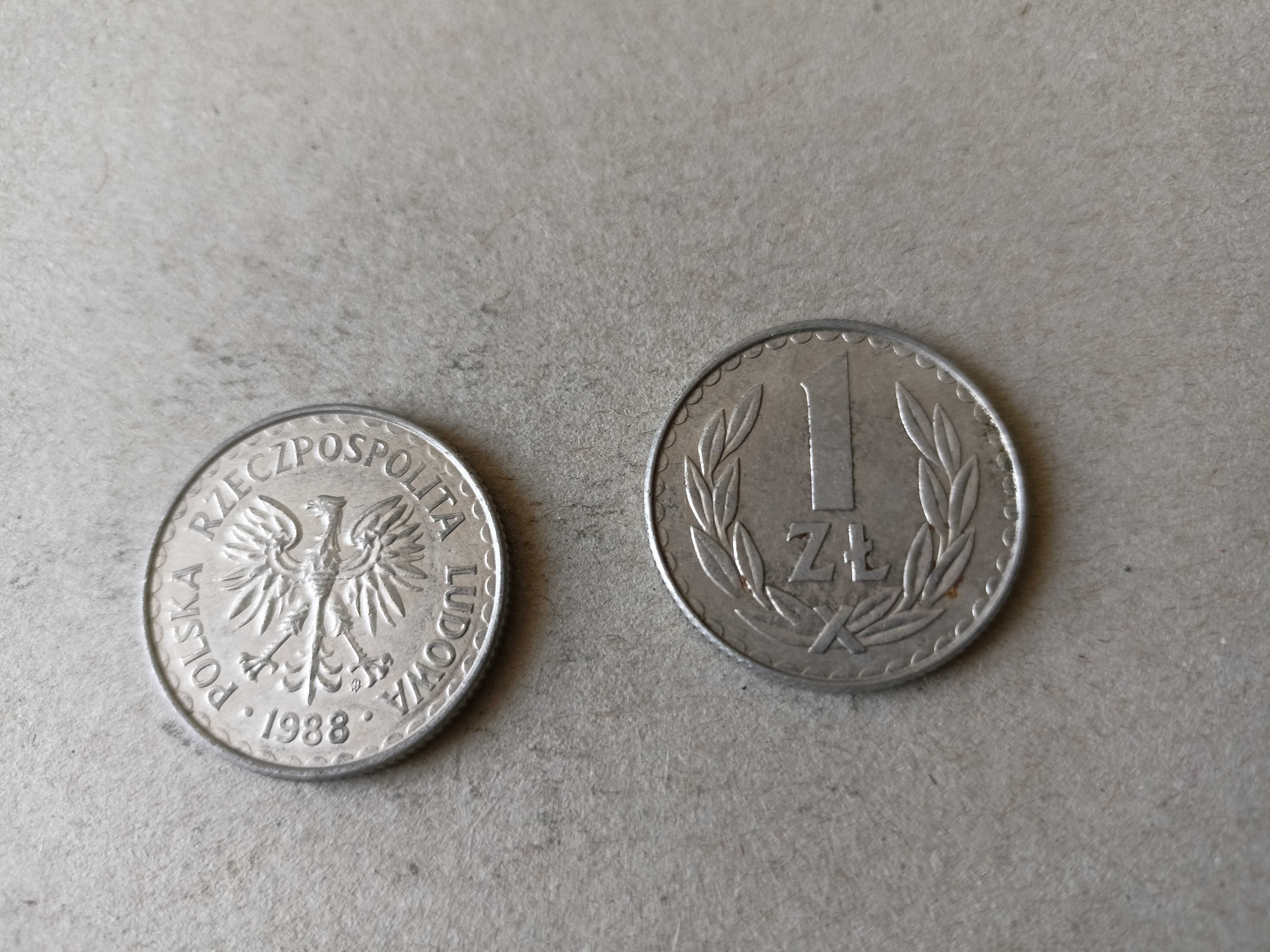 Moneta PRL 1 zł 1988 z.m.