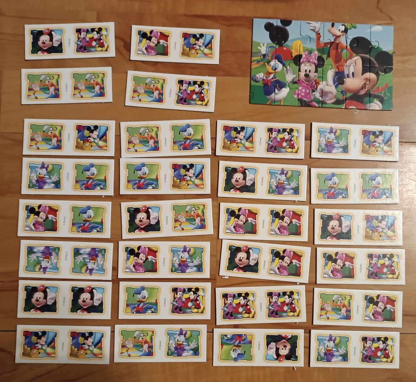 Puzzle + domino Myszka Minnie i Miki 3+