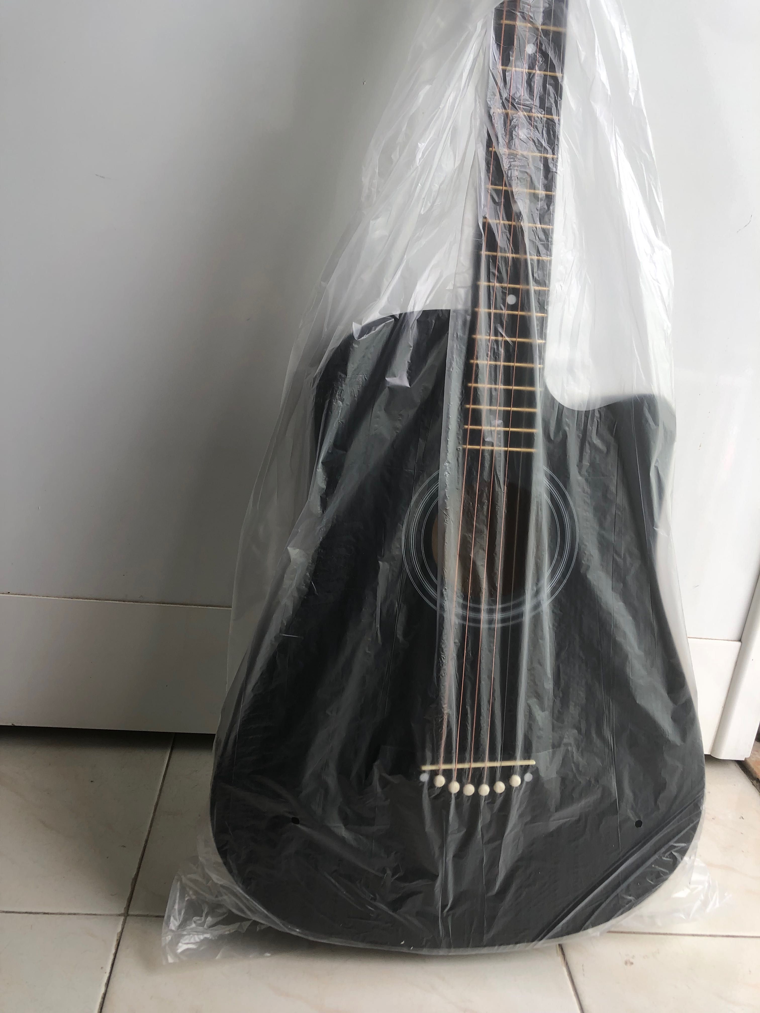 Violão Novo - 38 Polegadas com Capa, Correia, paleta, capotraste