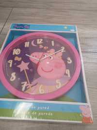 Zegar ścienny Peppa Pig Świnka Peppa nowy 25 cm