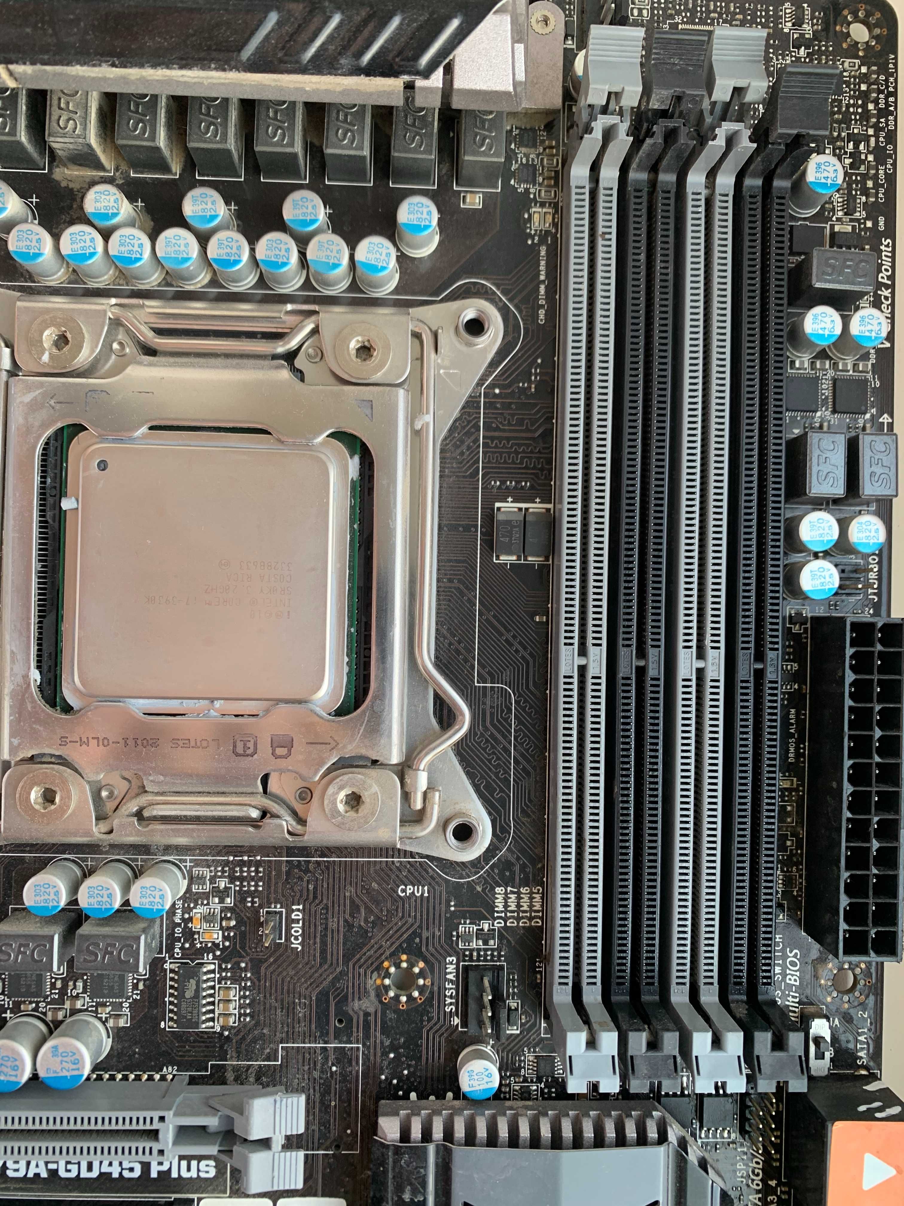 Потужний комплект Intel i7-3930K s2011 + Мате плата MSI X79A-GD45
