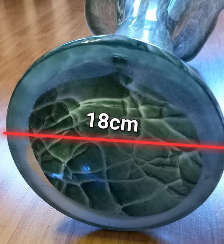 Szklany wysoki 60cm ozdobny podłogowy
