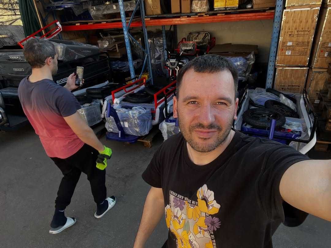 Вантажний грузовой електро скутер Crosser Cargo 16 MAX трьохколісний