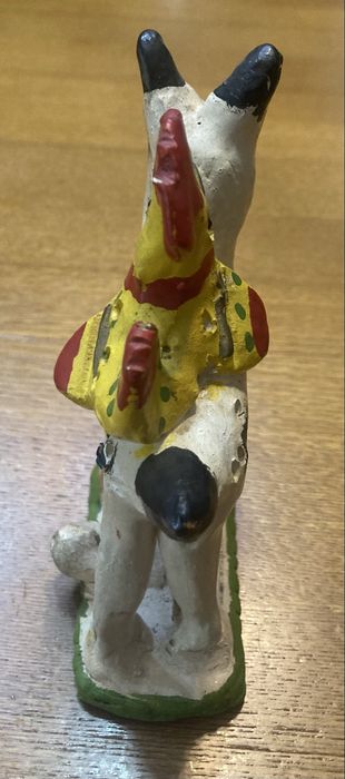 Burro com galo apito figurado de Barcelos