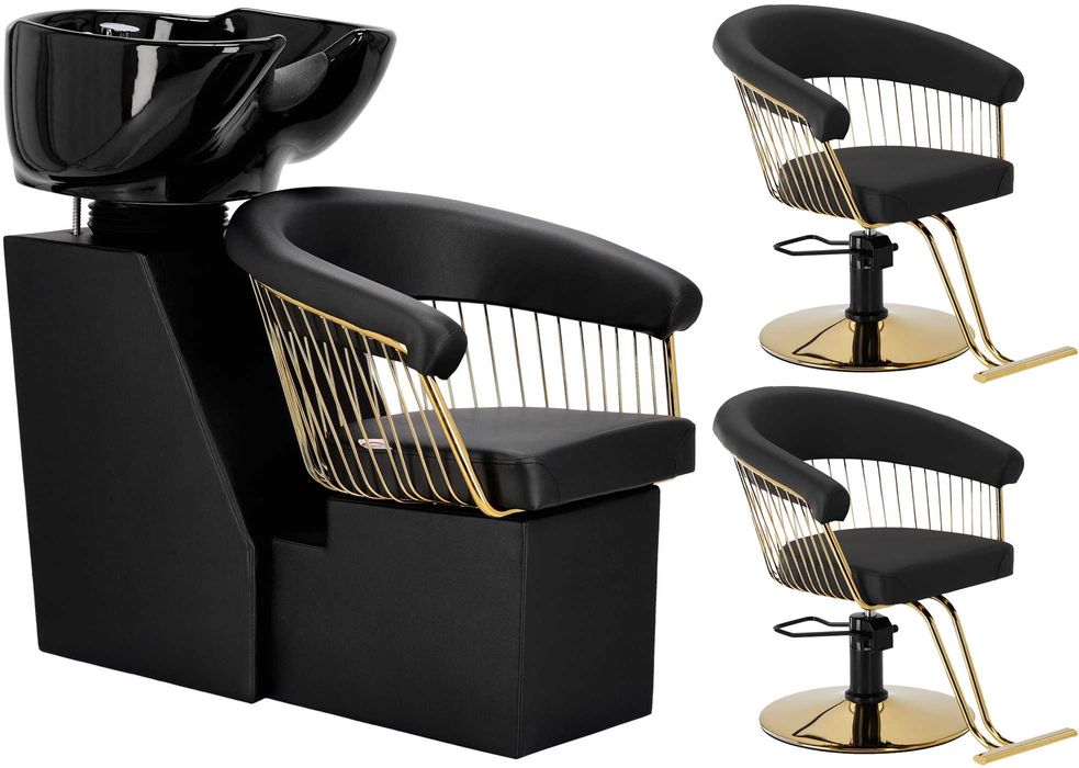 Професійна перукарська мийка + 2 перукарських крісла Zoe