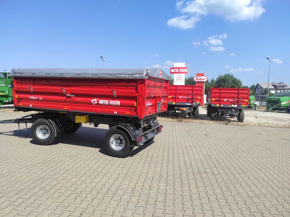 Nowa przyczepa rolnicza dwuosiowa Metal Fach 6t T710/1 8 T710/2