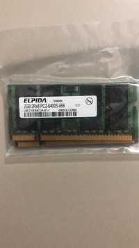 2x RAM ELPIDA 2GB 2Rx8 PC2-6400S-666