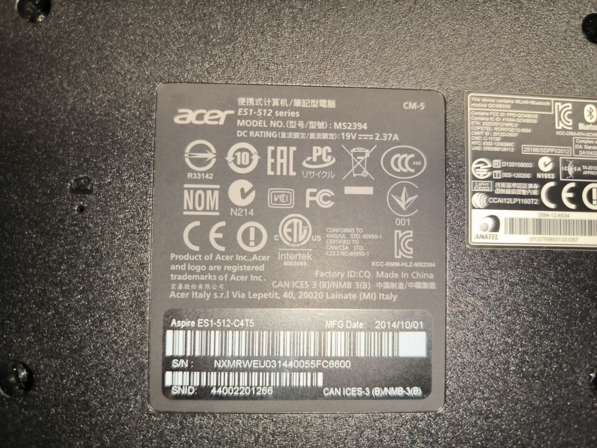 Терміново продам ноутбук ACER ASPIRE ES1 512