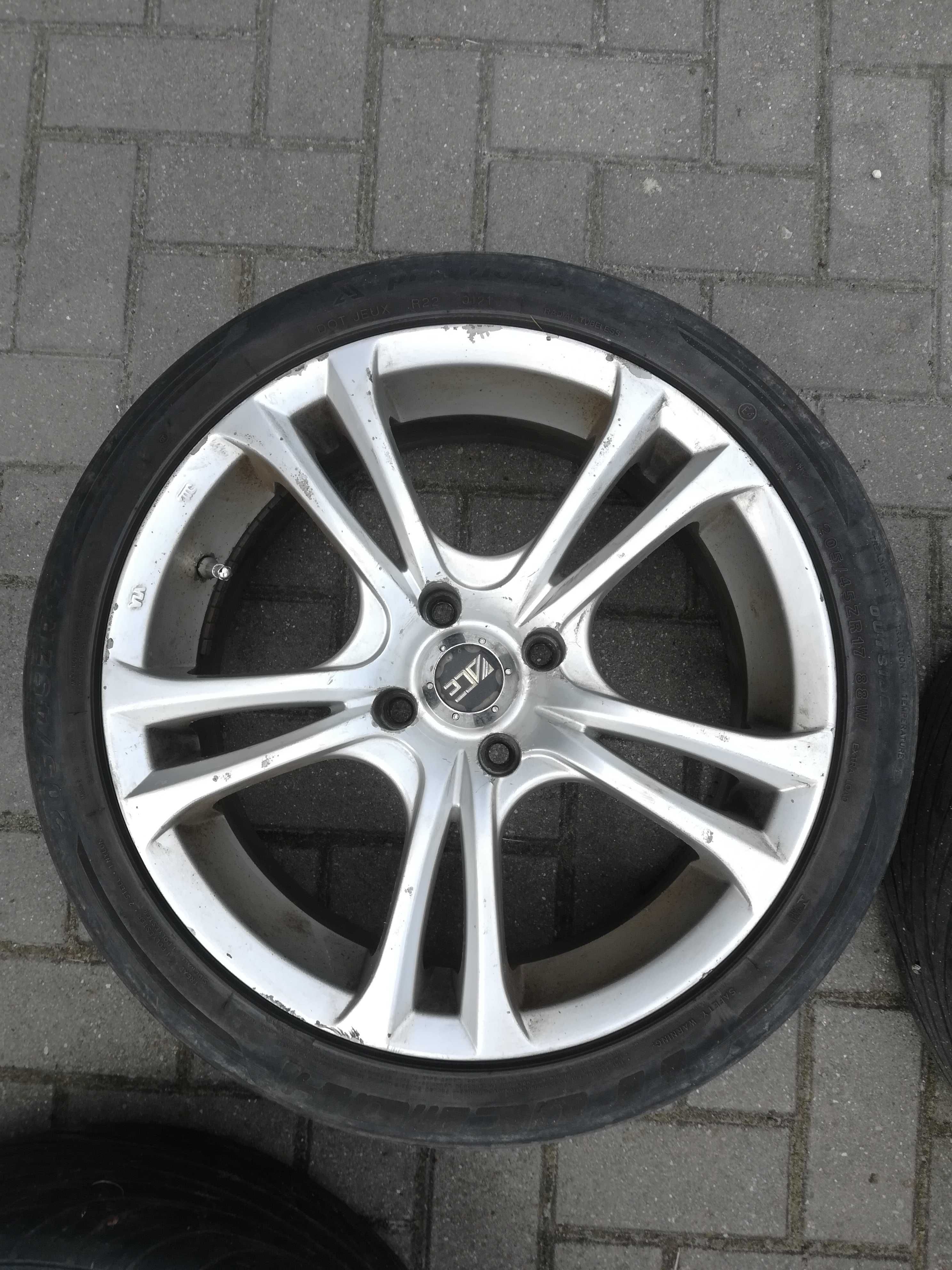 Felgi 17 cali 4x108 ACE + opony