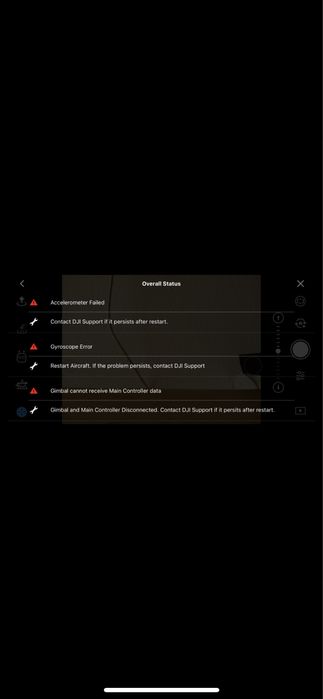 Drone Dji Mavic Air Fly More Combo com problema no IMU