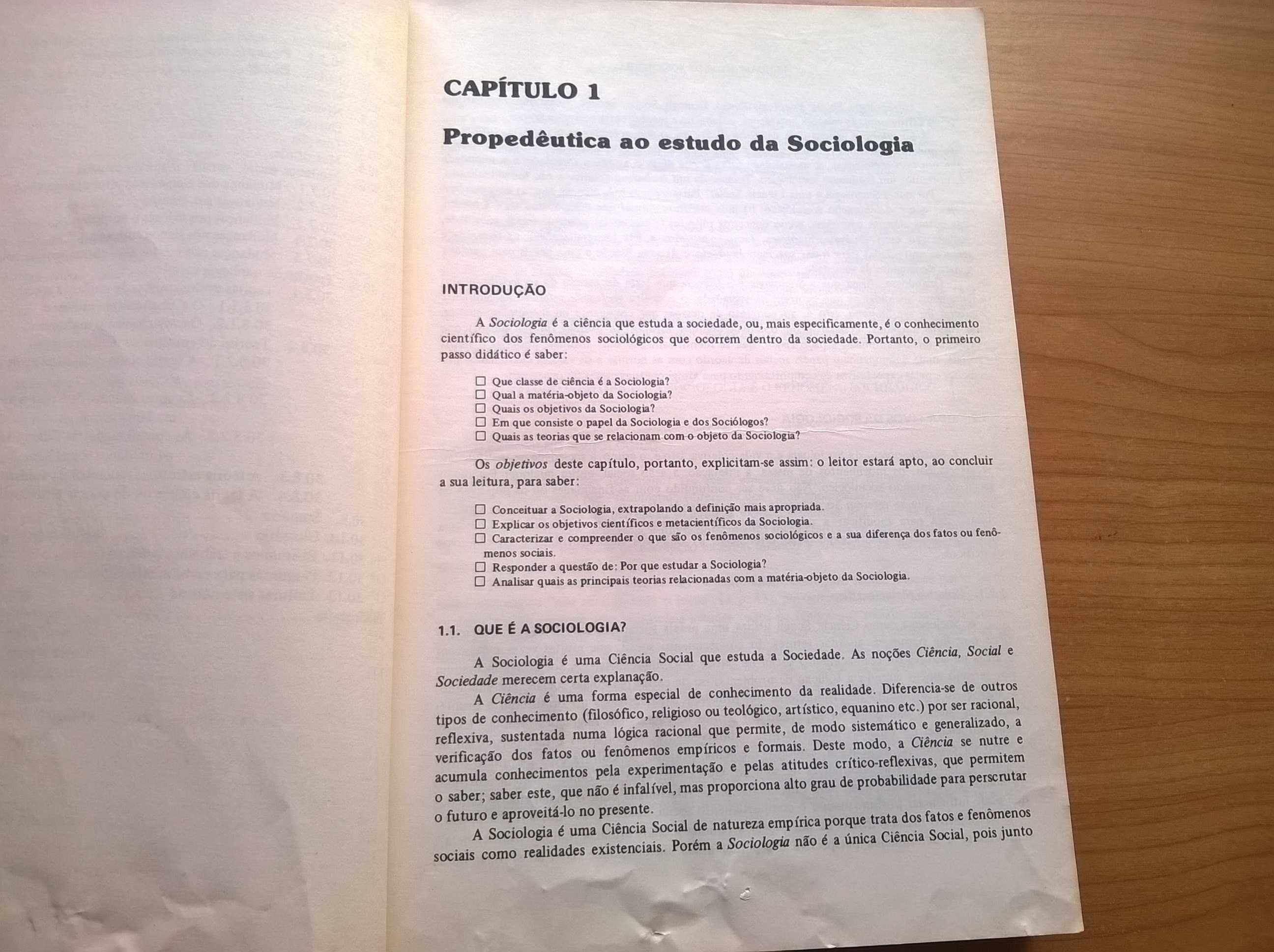 Fundamentos de Sociologia - Alfonso Trujillo Ferrari (portes grátis)