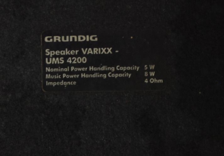 Głośniki/ kolumny Grundig VARIXX UMS 4200