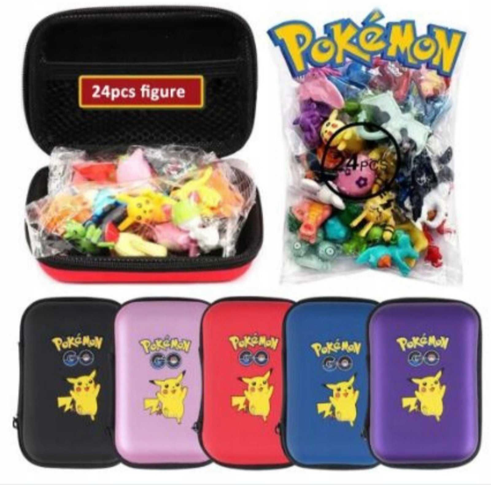 Zestaw dla Fana Pokemon ETUI + 24 Figurki Pokemon.