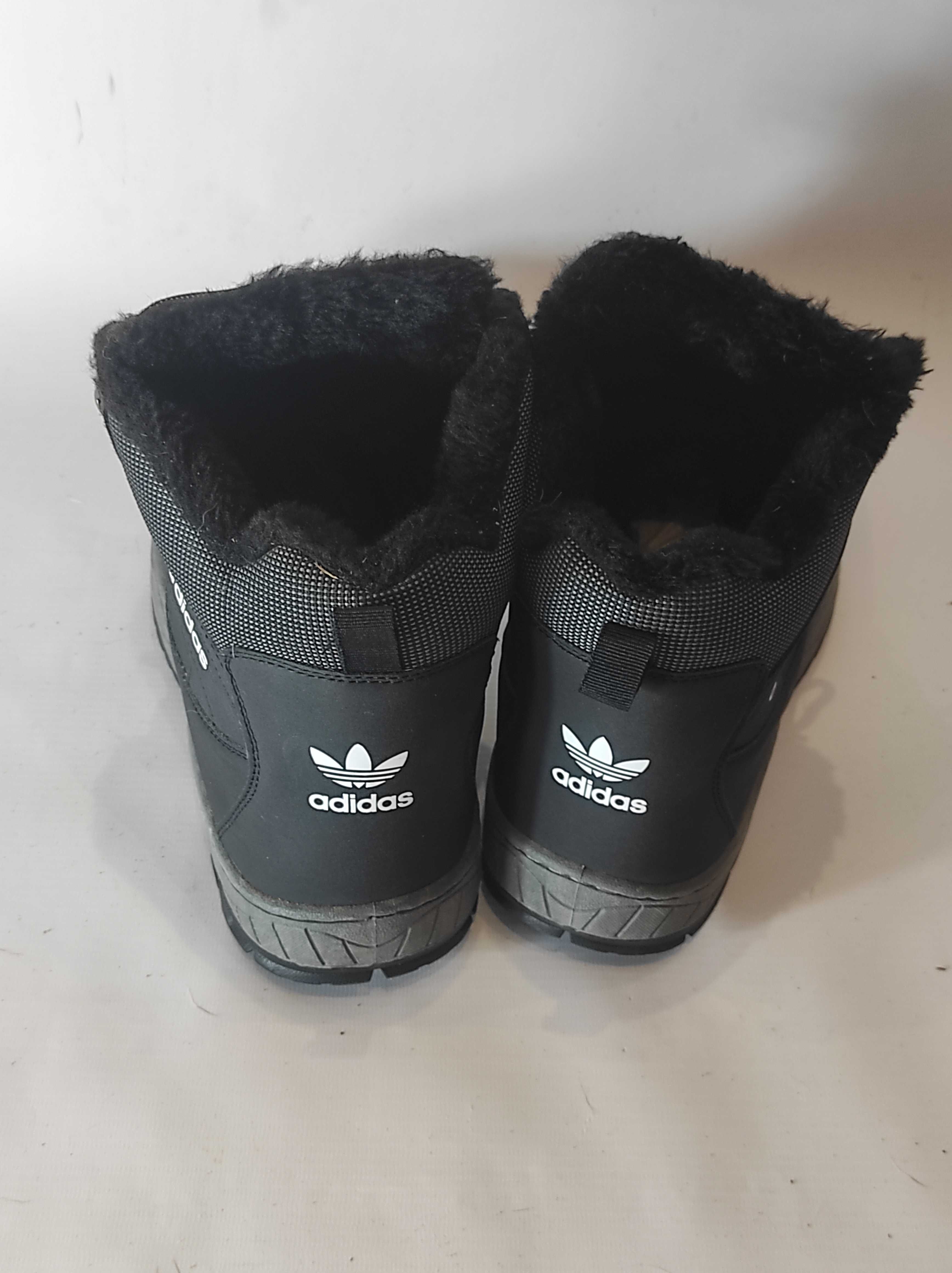 Nowe czarne buty męskie na zimę rozmiar 43