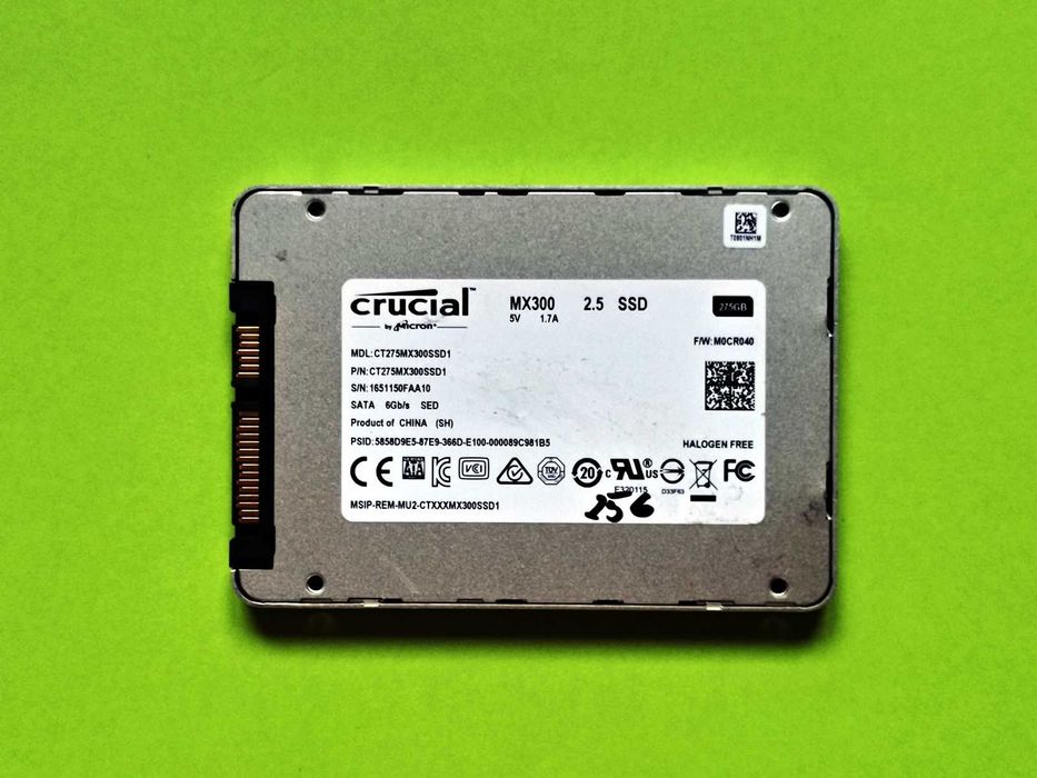 SSD 275GB CruCiaL Mx300