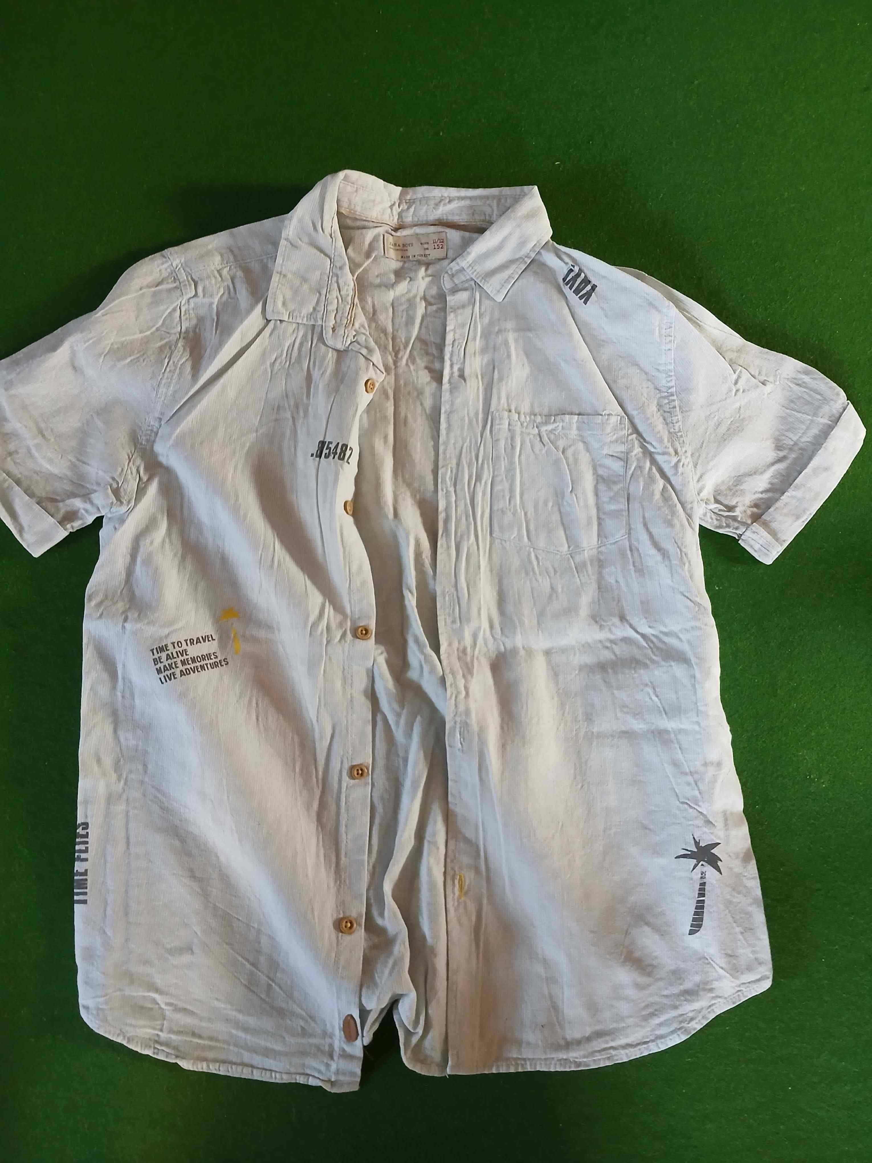 Zestaw koszul chłopiecych ZARA kids + Converse roz. 152 / size 11/12