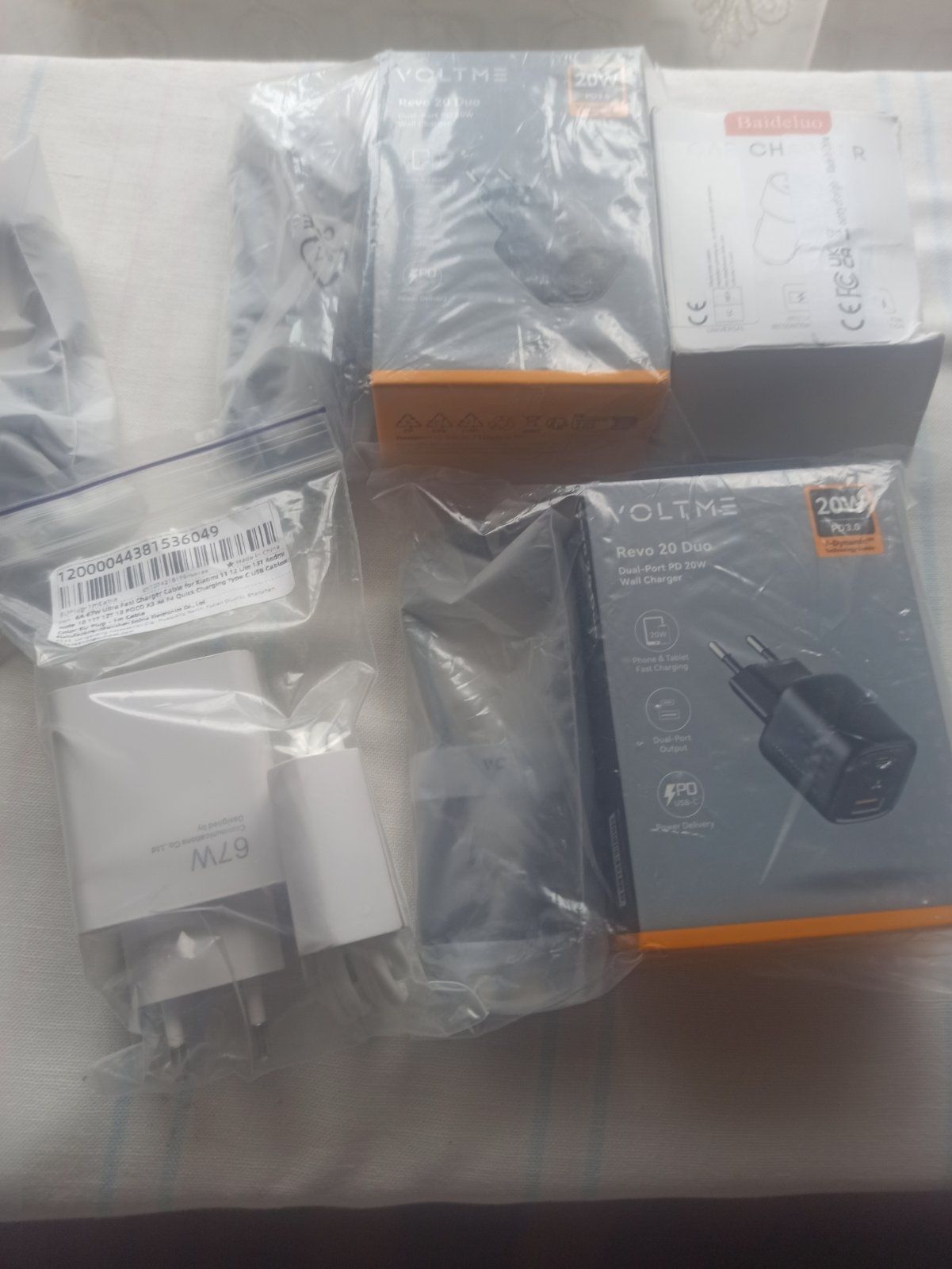 Зарядки для смартфонів 67w тип С