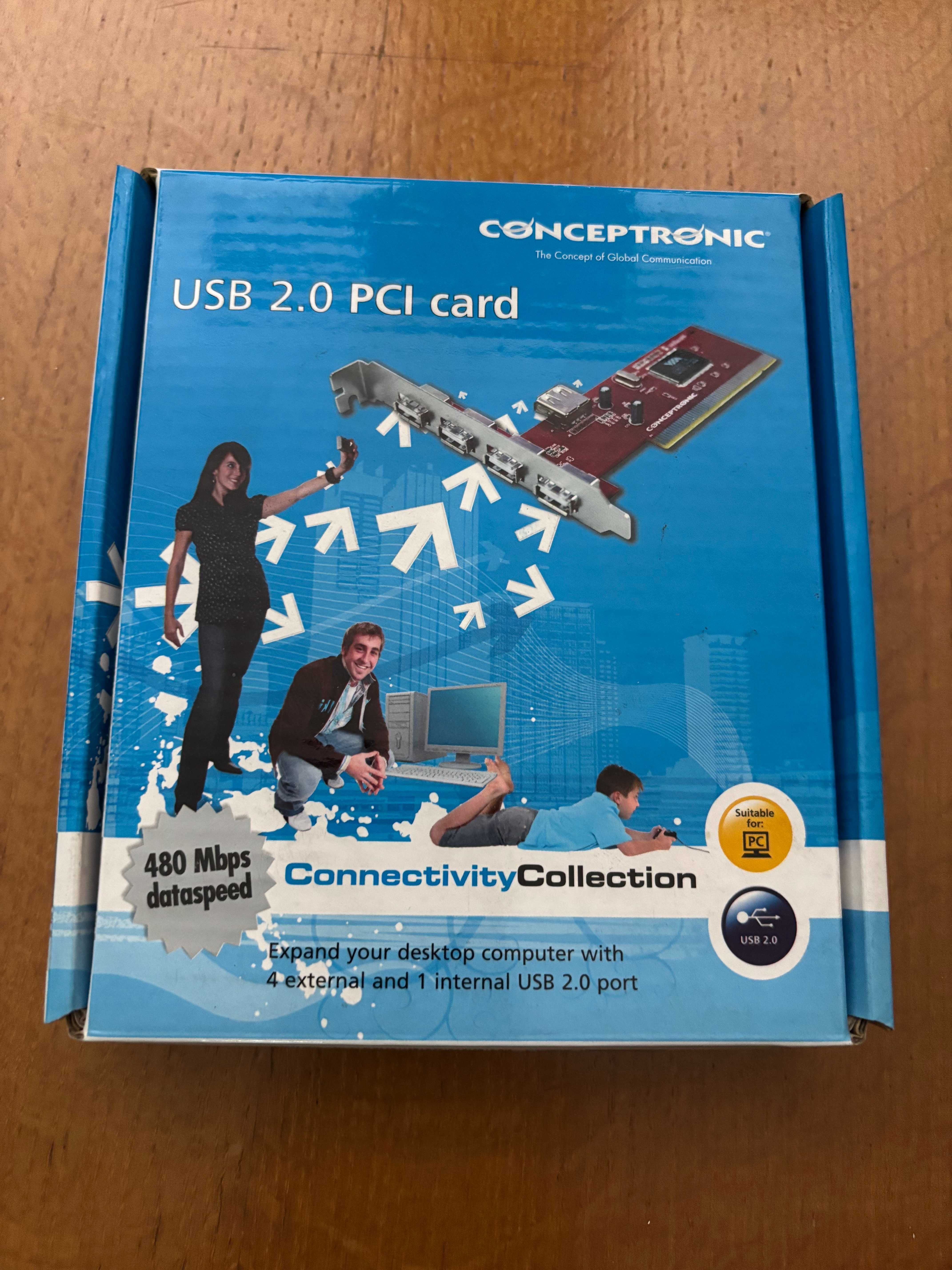 Placa PCI USB 2.0 da Conceptronic