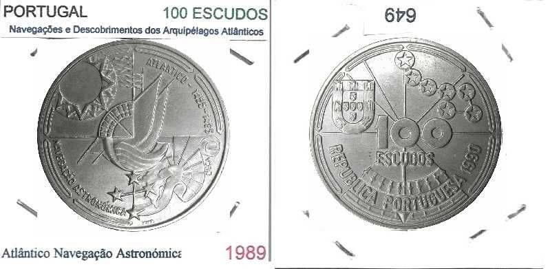 Atlântico - Navegação Astronómica - - - 100$00 - 1989 - - - - - Moeda