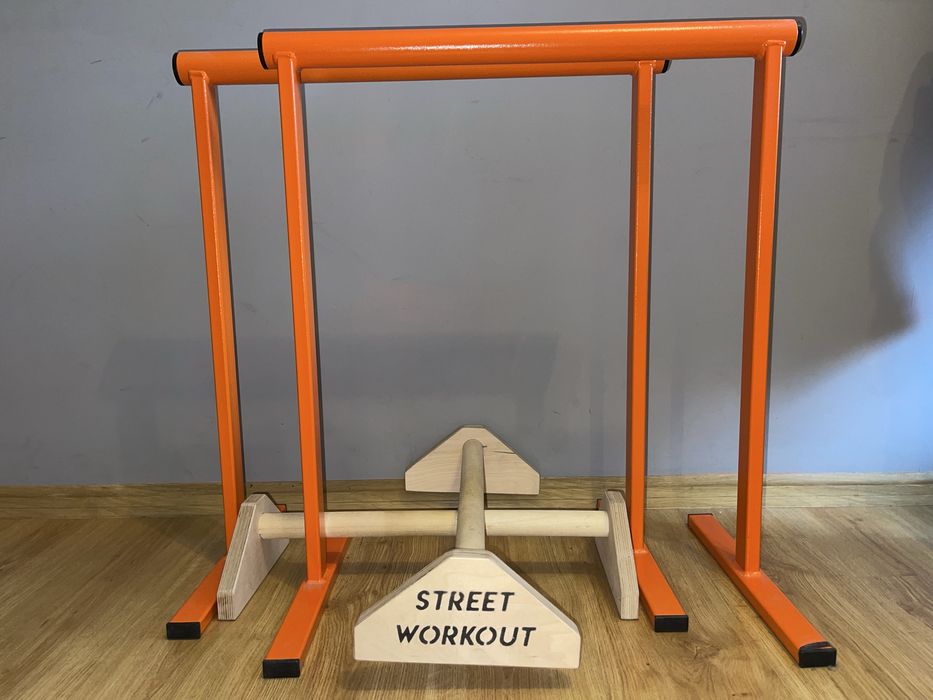 Poręcz do Dipów + Drewniane Paraletki (Kura Workout)
