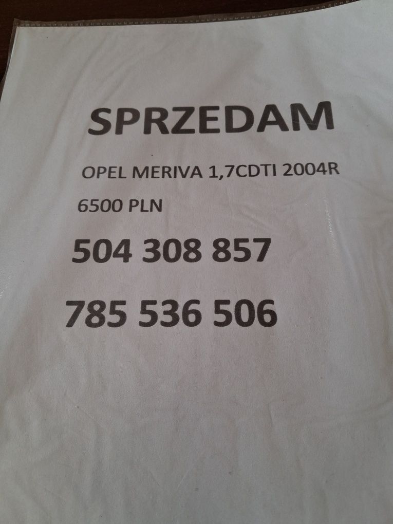 Opel Meriva 1.7cdti