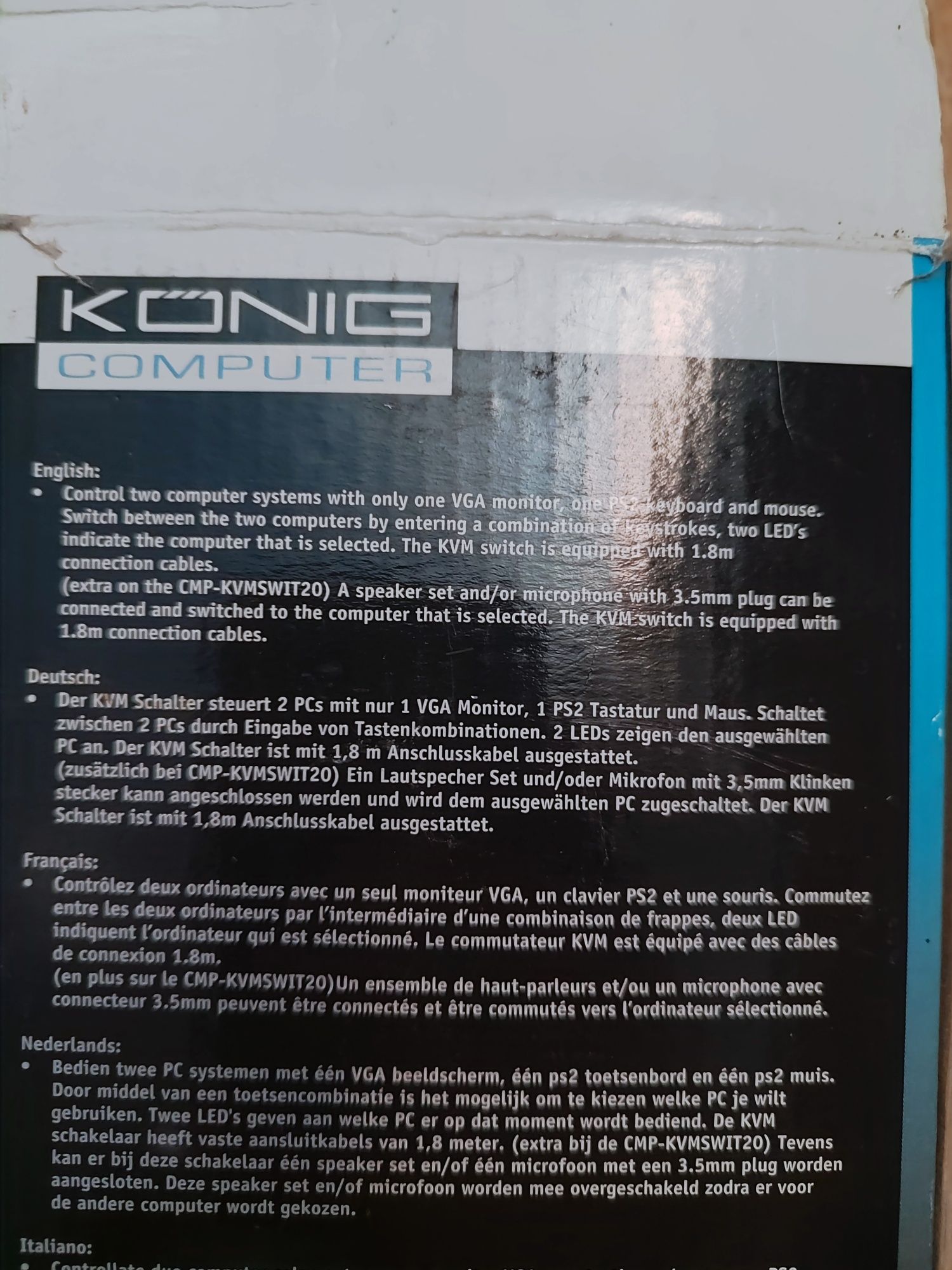 Vendo controlador 2 computadores , 1 VGA