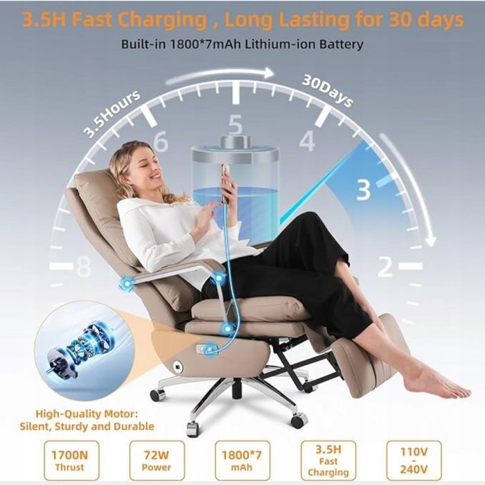 Elektryczny fotel biurowy