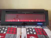 Kominek grzejnik elektryczny LED 50cali 1800 W