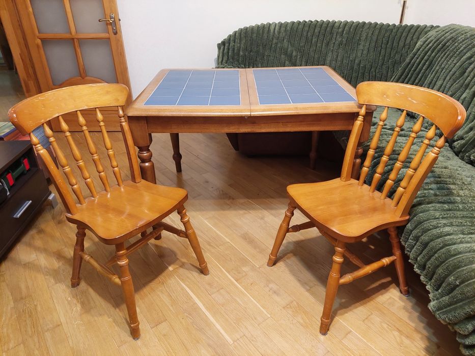 Стіл розкладний прямокутний з 4 стільцями
