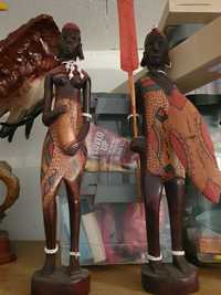 Casal bonecos africanos