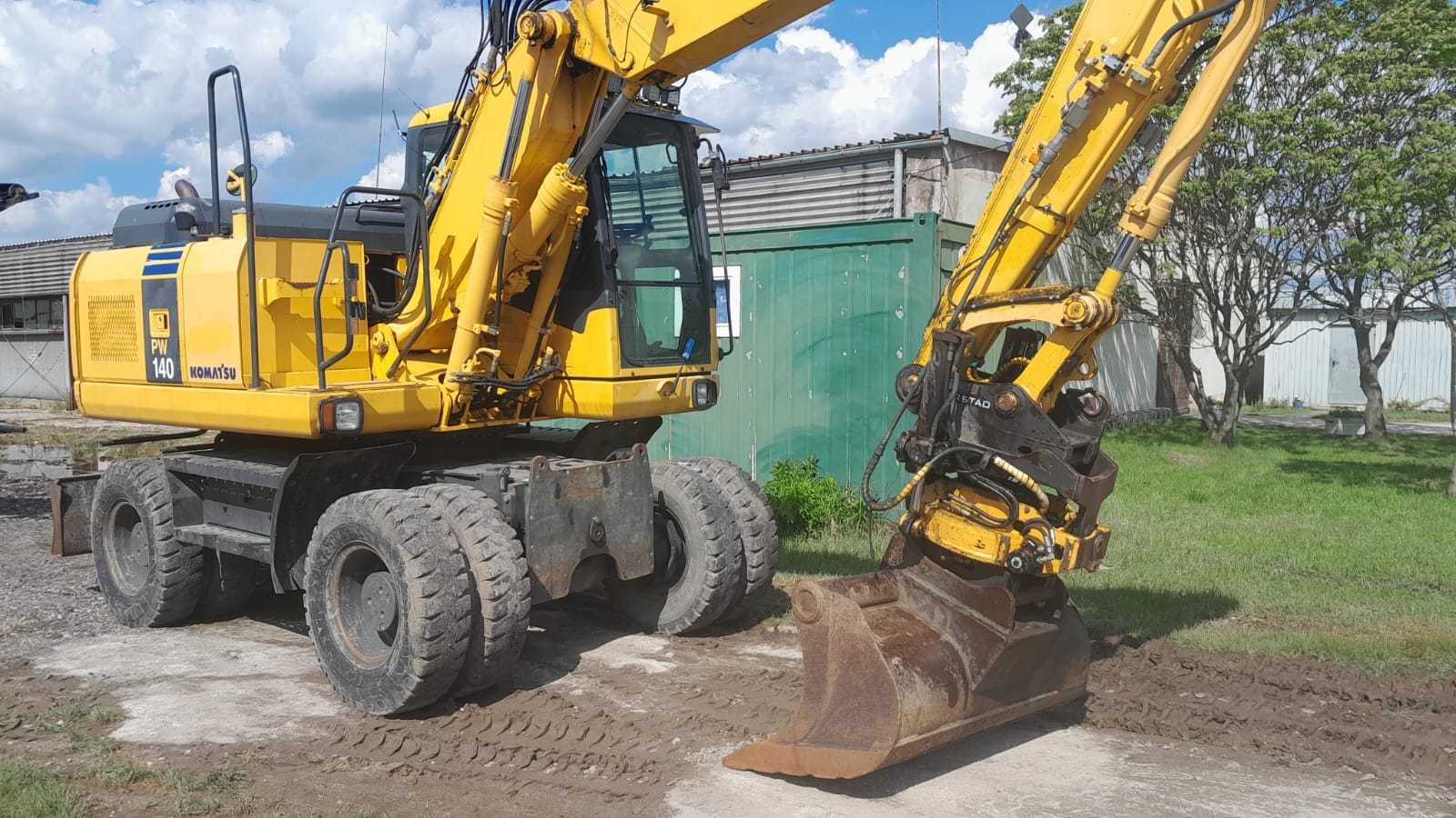 Koparka kołowa Komatsu PW 140-7 z rototilt, 10170  motogodzin