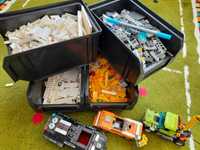 Емкости переносные для Лего хранение деталей детский конструктор лотки