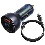Baseus ładowarka samochodowa Usb / Usb Typ C 65 W 5 A Scp Quick Charge