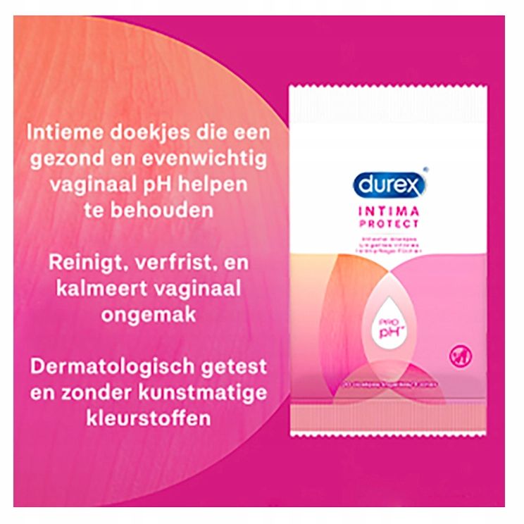 Chusteczki Durex Intima Protect 20 Szt.
