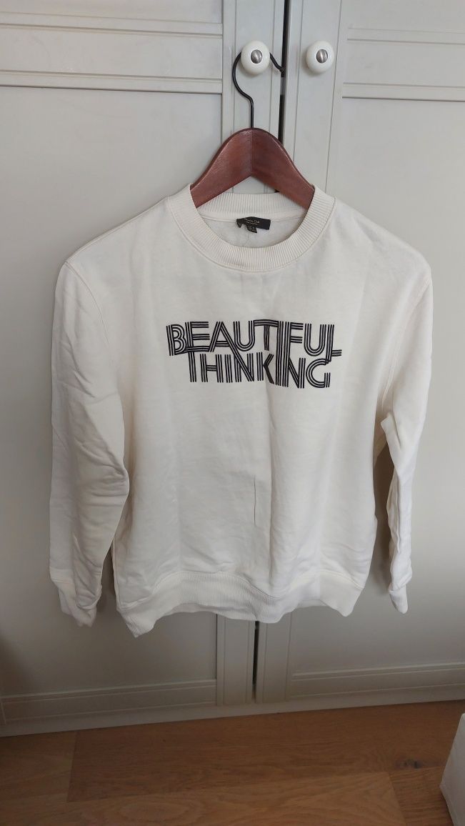 Massimo Dutti beżowa bluza XS
