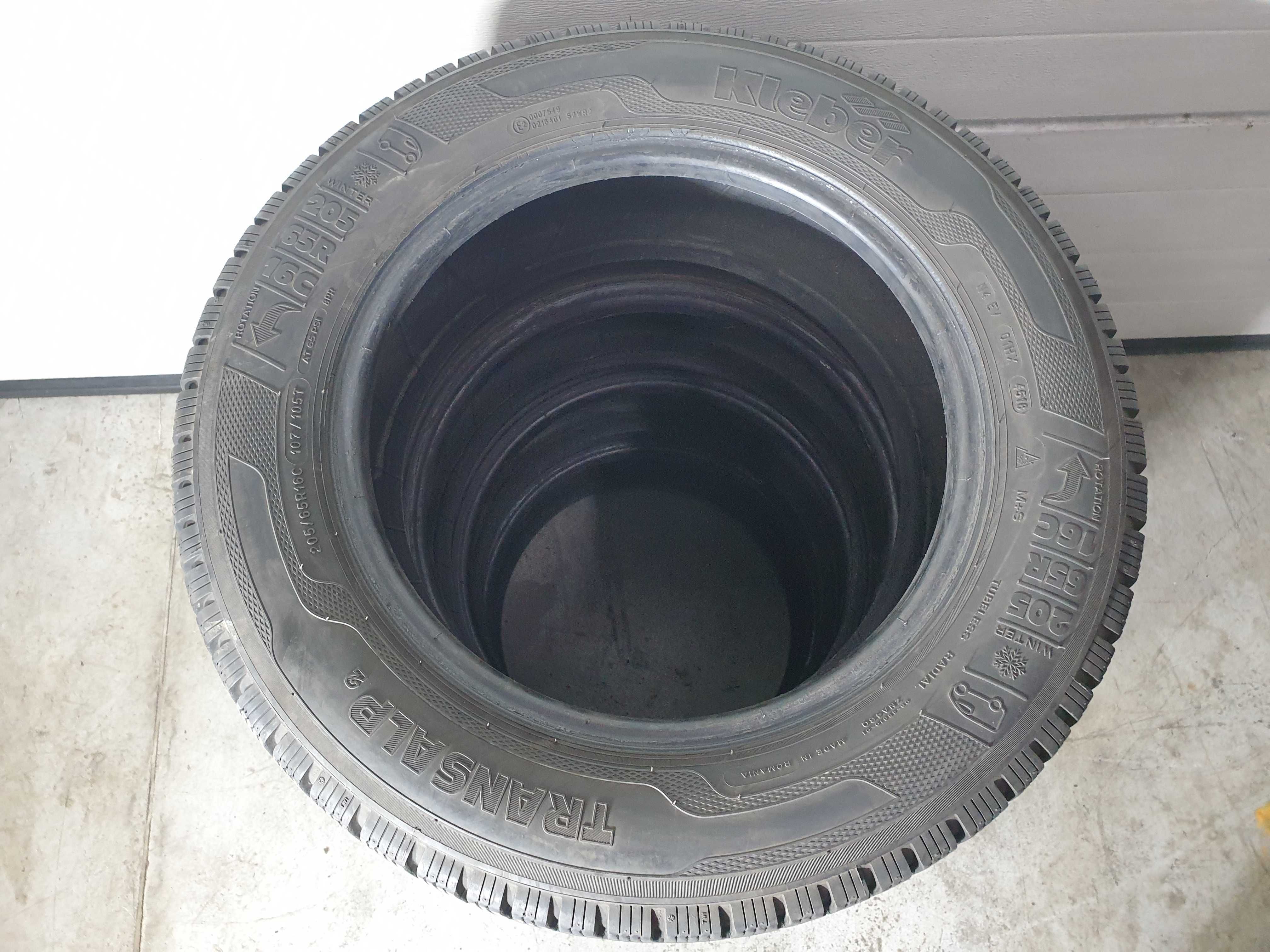 4szt. 205/65/16C 107/105T Kleber TransAlp 2 7,5mm 2018r [ 421 ]